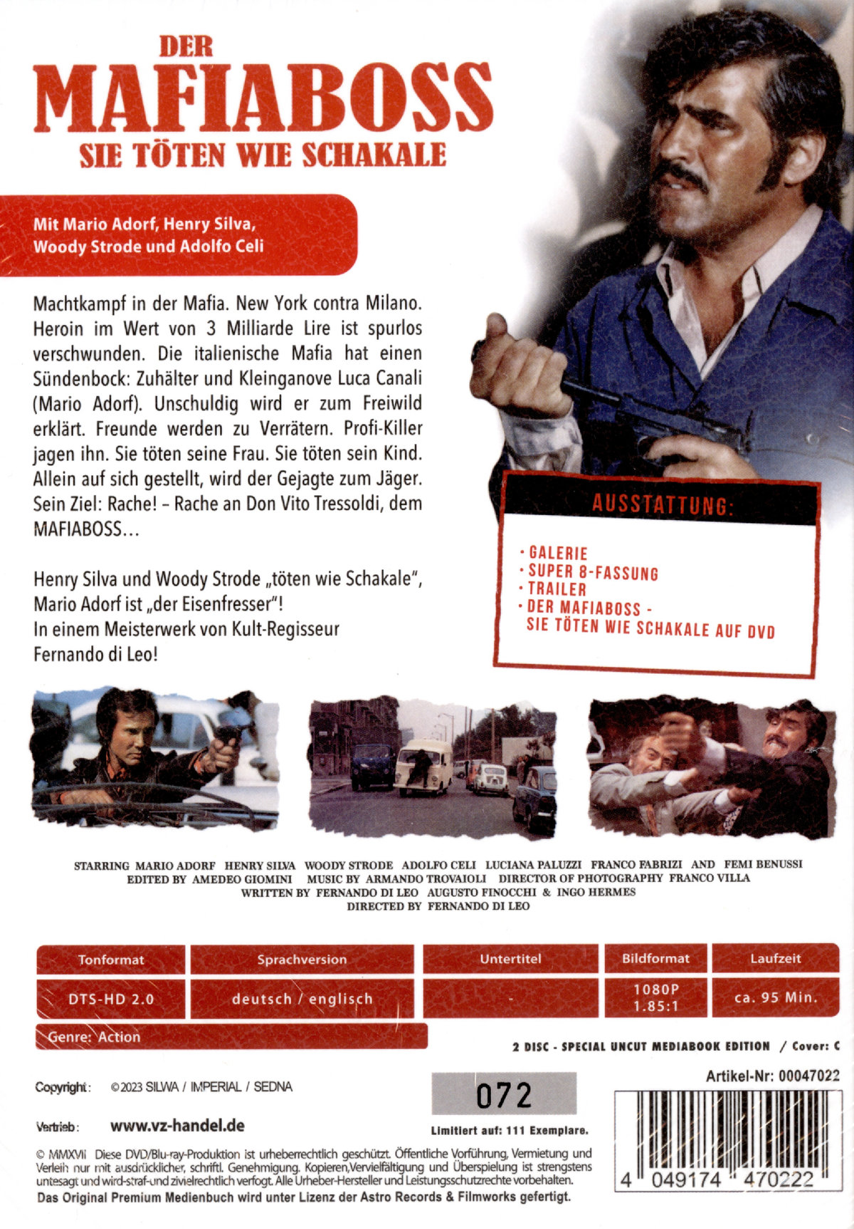 Der Mafiaboss - Sie töten wie Schakale - Uncut Mediabook Edition (DVD+blu-ray) (C)