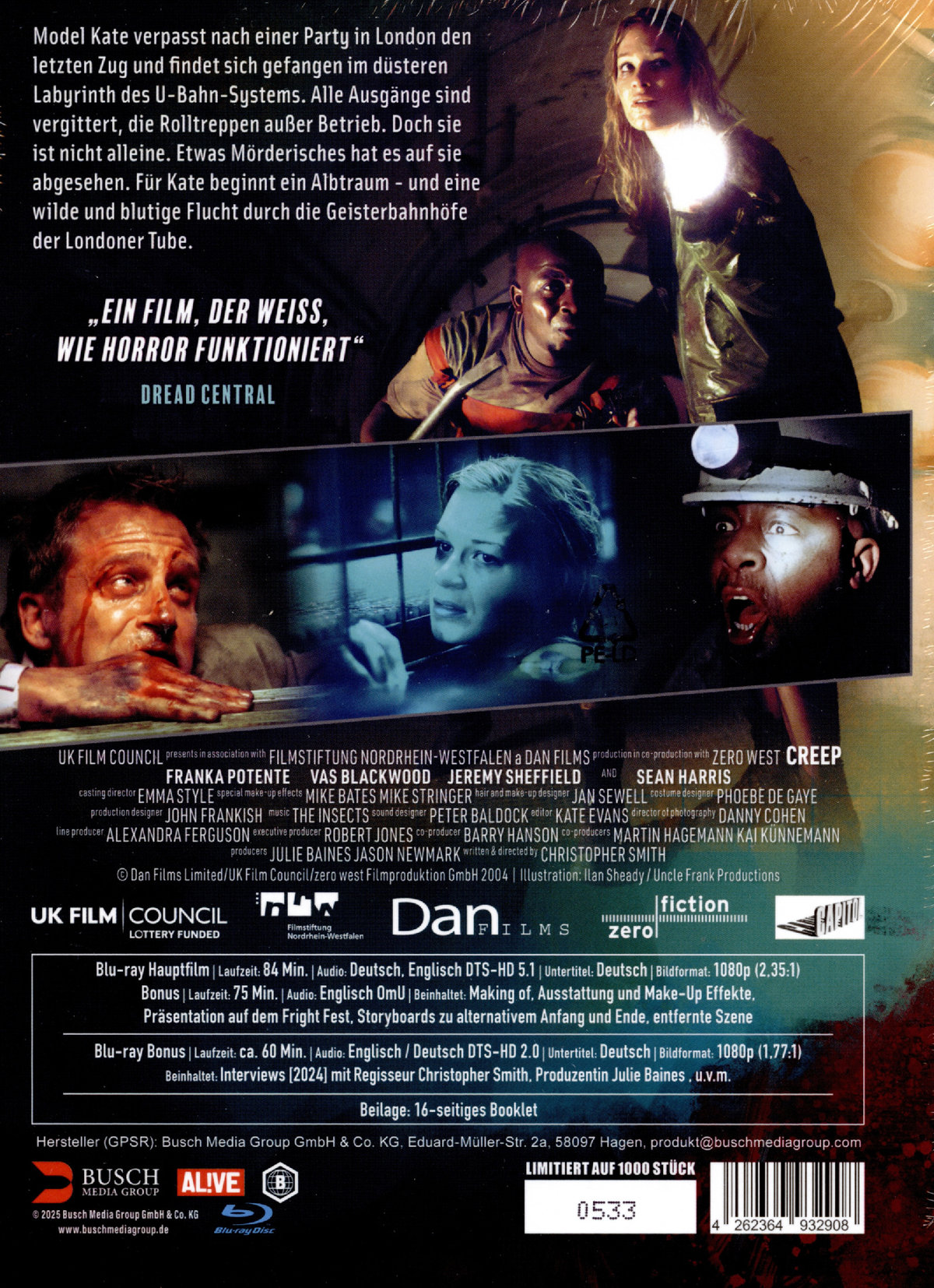 Creep - Uncut Mediabook Edition  (blu-ray) (B)