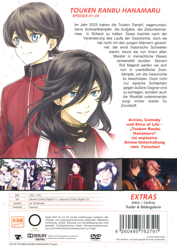 Touken Ranbu Hanamaru - Episode 01-04  (DVD)