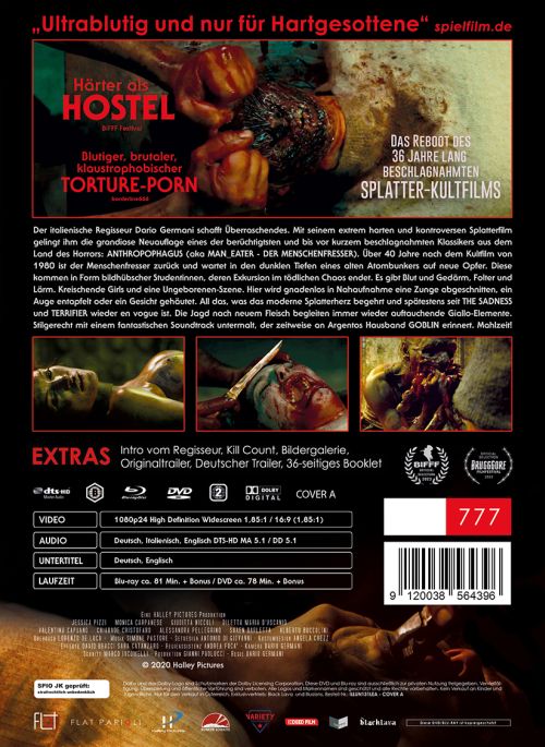 Man Eater – Der Menschenfresser ist zurück - Uncut Mediabook Edition  (DVD+blu-ray) (A)