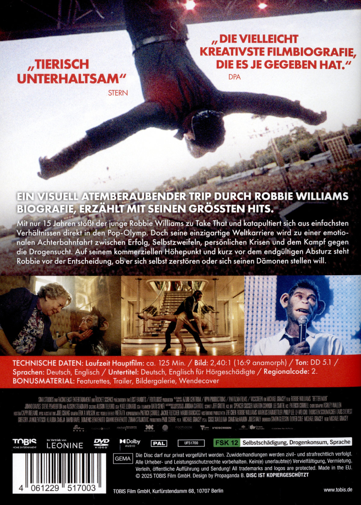 Better Man - Die Robbie Williams Story  (DVD)