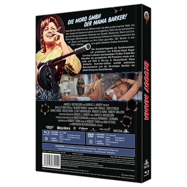 Bloody Mama - Uncut Mediabook Edition (DVD+blu-ray) (C)