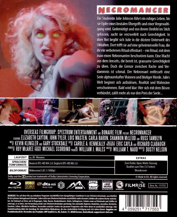 NECROMANCER: TOR ZUR HÖLLE - SCANAVO / 4K HD REMASTERED  (Blu-ray Disc)