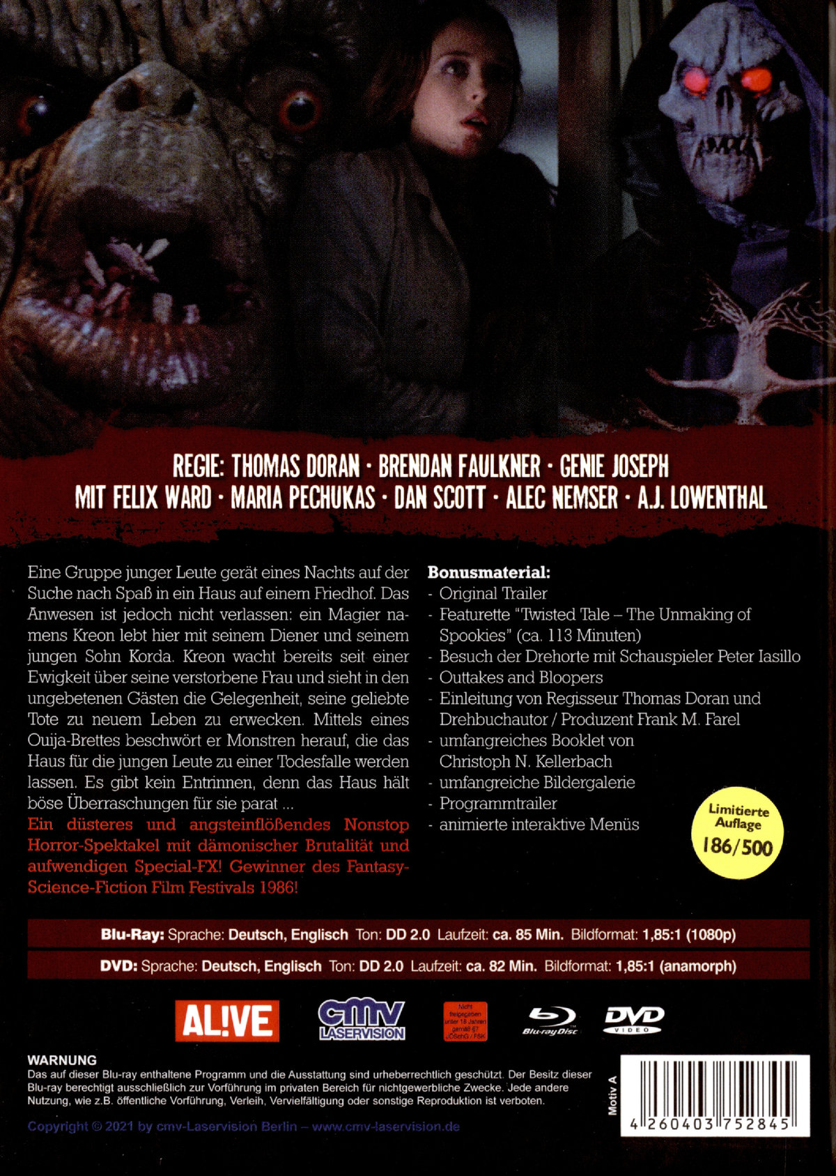 Spookies - Die Killermonster - Uncut Mediabook Edition (DVD+blu-ray) (A)