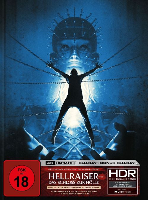 Hellraiser - Das Schloss zur Hölle - Uncut Mediabook Edition  (4K Ultra HD+blu-ray) (E)