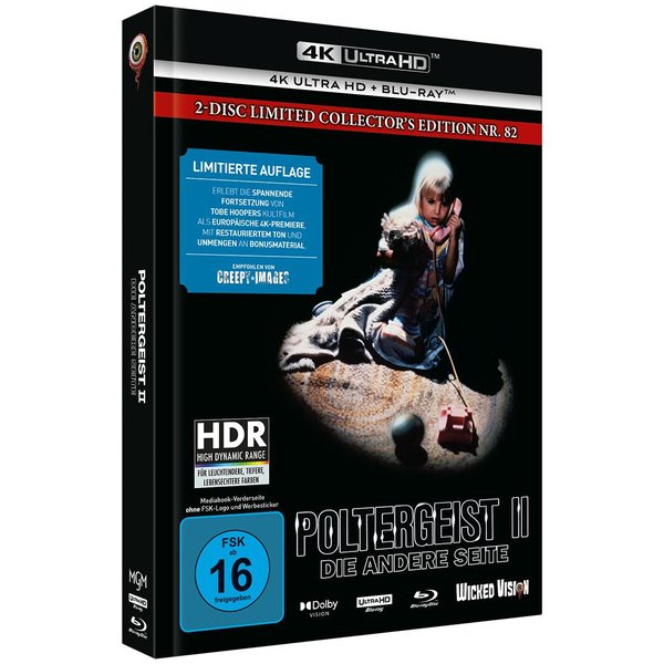Poltergeist 2 - Die andere Seite - Uncut Mediabook Edition  (4K Ultra HD+blu-ray) (E)
