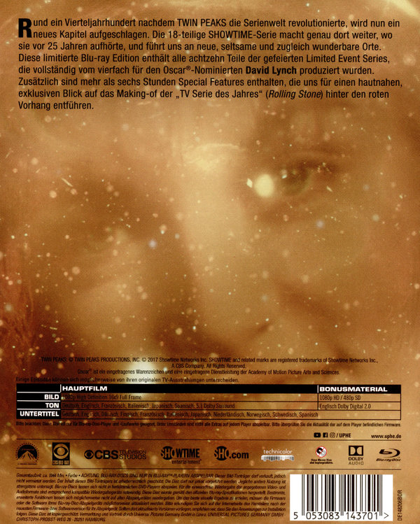 Twin Peaks - A limited Event Series (blu-ray)