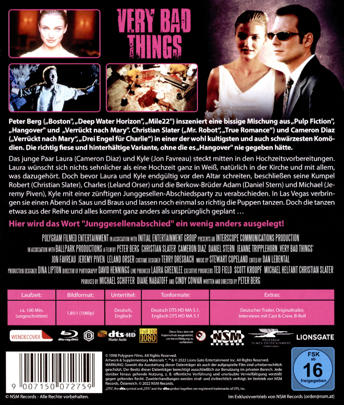 Very Bad Things - Uncut Edition (blu-ray)