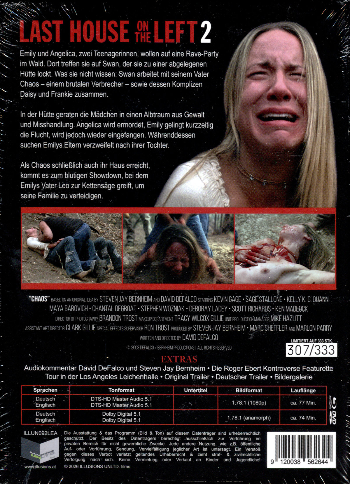 Chaos - Last House on the Left 2 - Uncut Mediabook Edition  (DVD+blu-ray) (A)