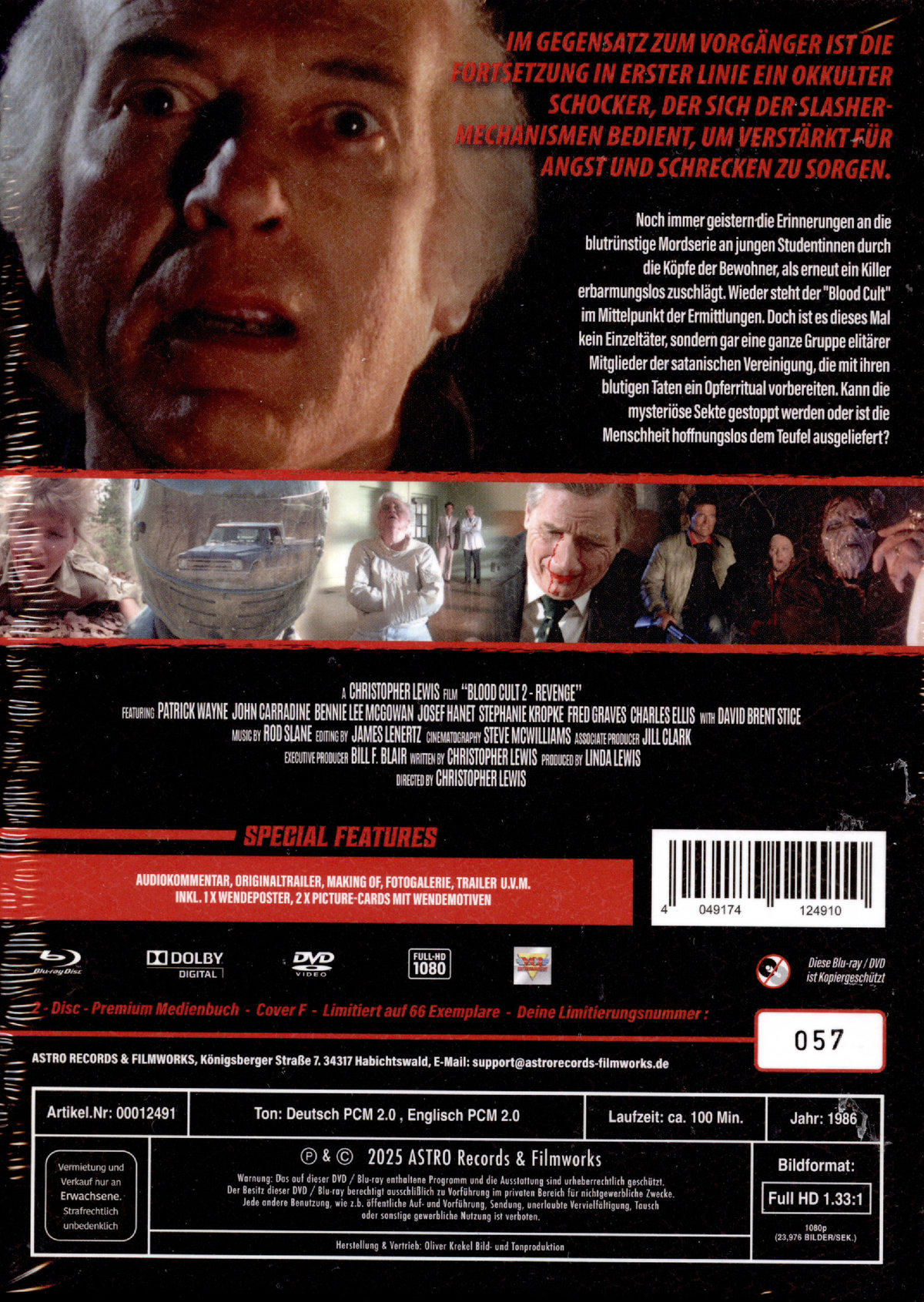 Blood Cult 2 - Revenge - Uncut Mediabook Edition  (blu-ray) (F)