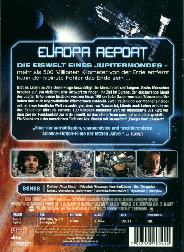 Europa Report  (DVD)