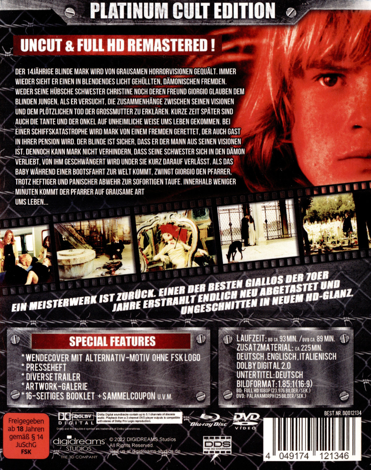 Nero Veneziano - Die Wiege des Teufels - Platinium Cult Collection 53  (DVD+blu-ray)