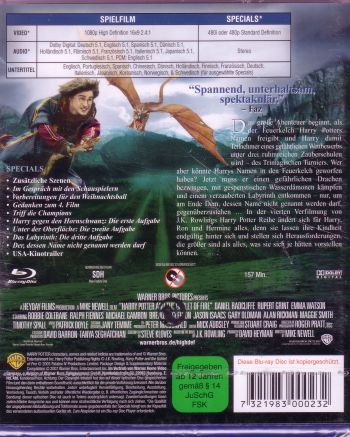 Harry Potter und der Feuerkelch (blu-ray)