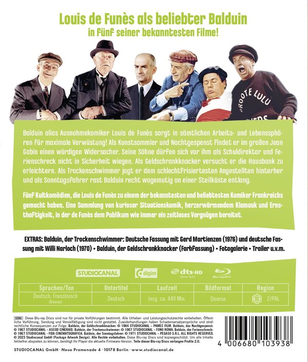 Louis de Funes - Die Balduin Collection (blu-ray)