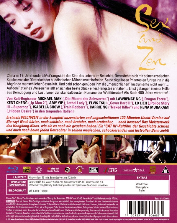 SEX UND ZEN - Ultimate Uncut Edition - COVER B  (Blu-ray Disc)