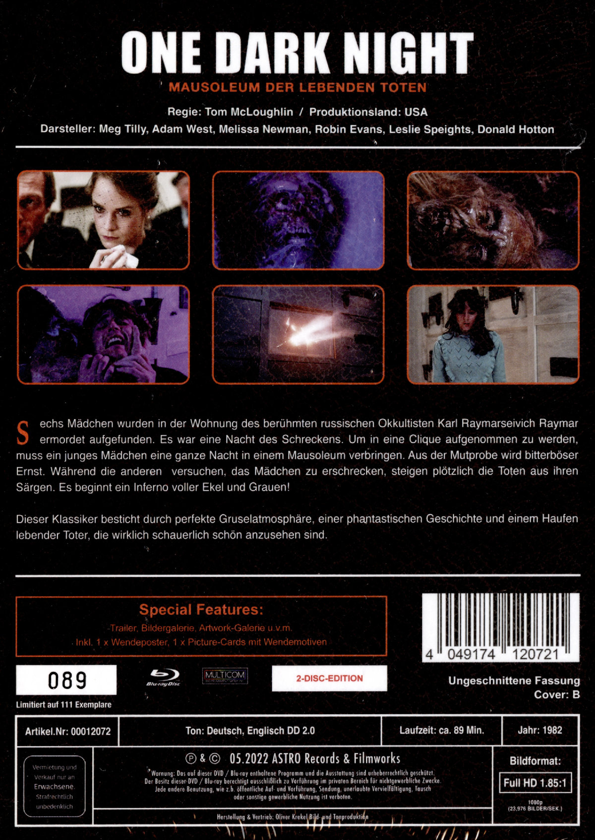 One Dark Night - Uncut Mediabook Edition  (DVD+blu-ray) (B)