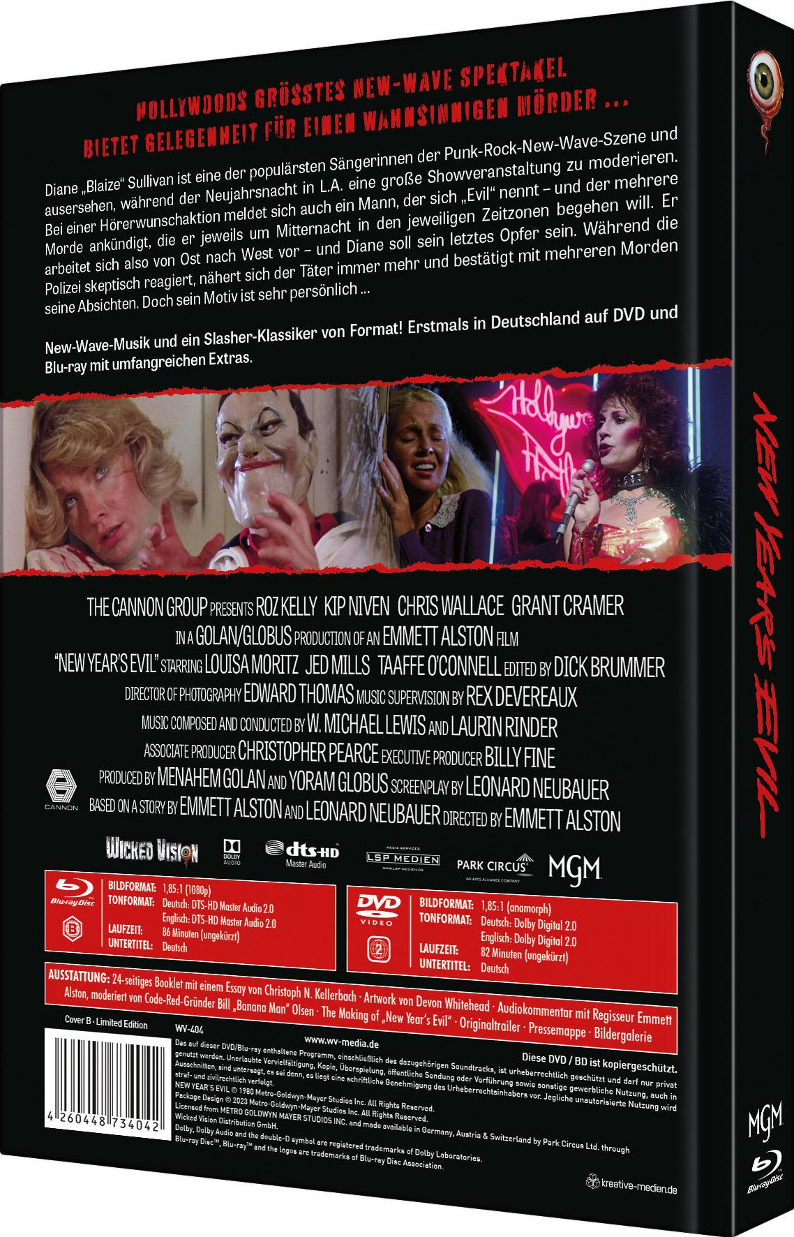 New Years Evil - Rocknacht des Grauens - Uncut Mediabook Edition (DVD+blu-ray) (B)