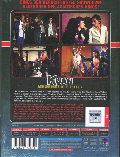 Kuan - Der unerbittliche Rächer - Uncut Mediabook Edition (DVD+blu-ray) (C)