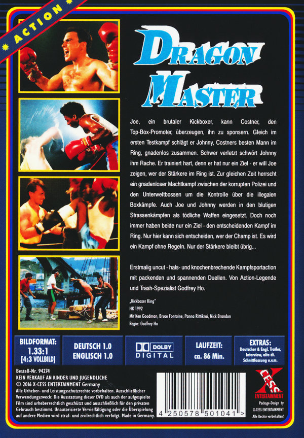 Kickboxer King - Dragon Master - Uncut X-Cellent Collection