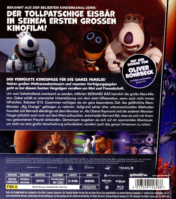 Bernard Bär: Mission Mars  (Blu-ray Disc)