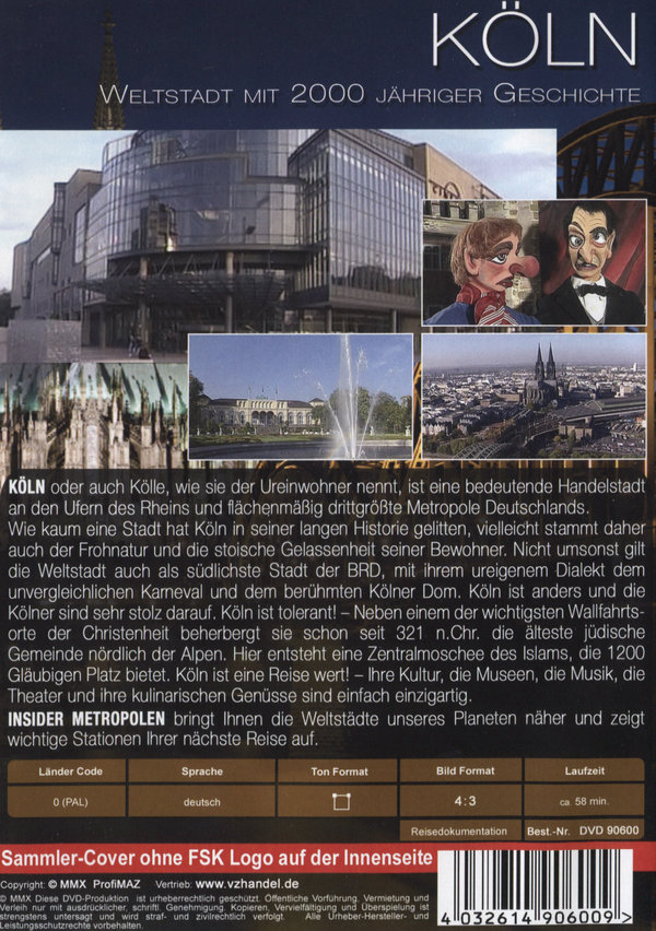 Insider Metropolen - Deutschland: Köln  (DVD)