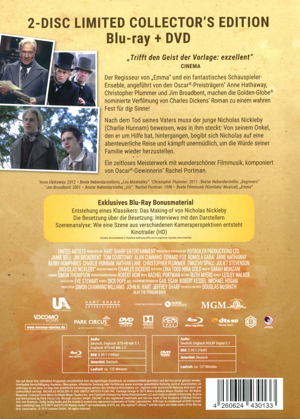 Nicholas Nickleby - Limited Mediabook Edition (DVD+blu-ray)