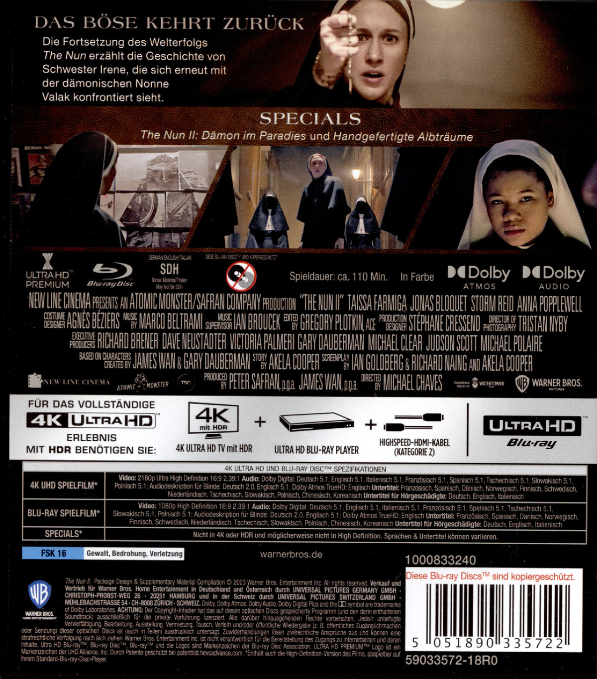 The Nun II  (4K Ultra HD) + (Blu-ray)  (Blu-ray 4K Ultra HD)