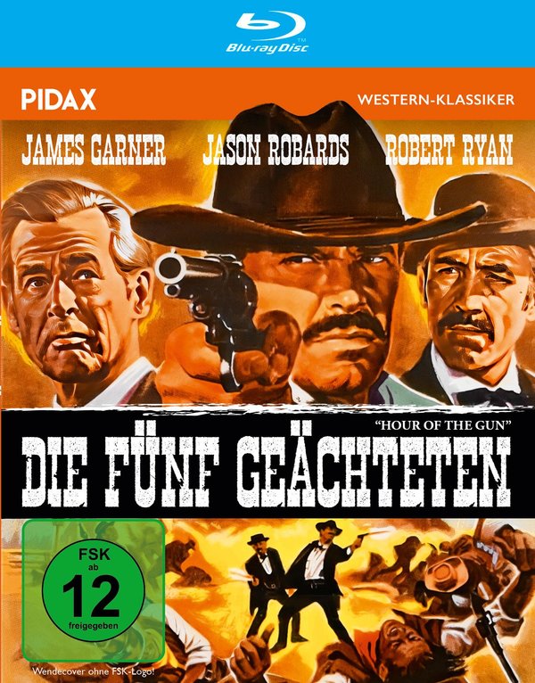 Die fünf Geächteten (Hour of the Gun) / Spannender Western mit James Garner von Regisseur John Sturges („Die glorreichen Sieben“) (Pidax Western-Klassiker)  (Blu-ray Disc)