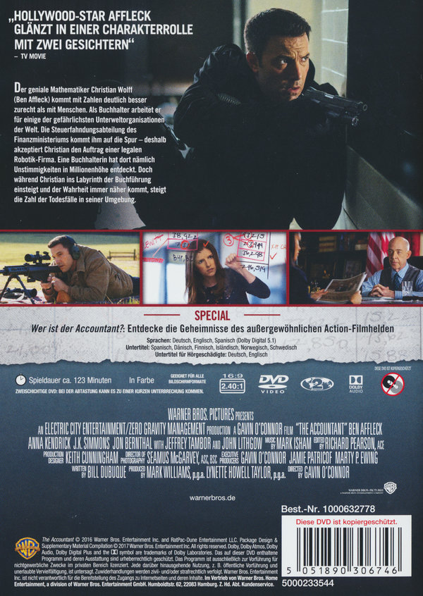 The Accountant  (DVD)