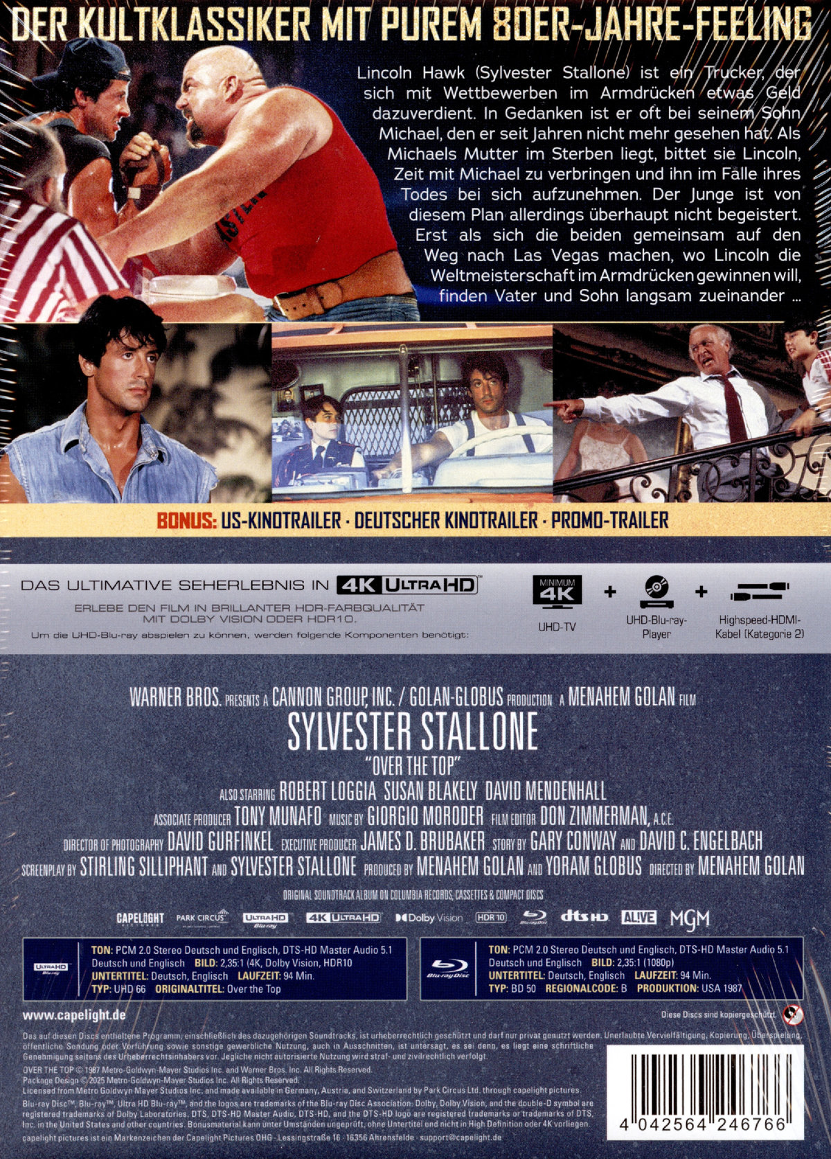 Over the Top - Uncut Mediabook Edition  (4K Ultra HD+blu-ray)