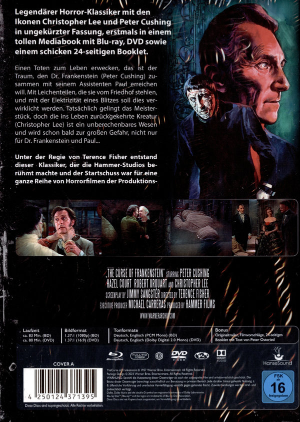 Frankensteins Fluch - Uncut Mediabook Edition (DVD+blu-ray) (A)