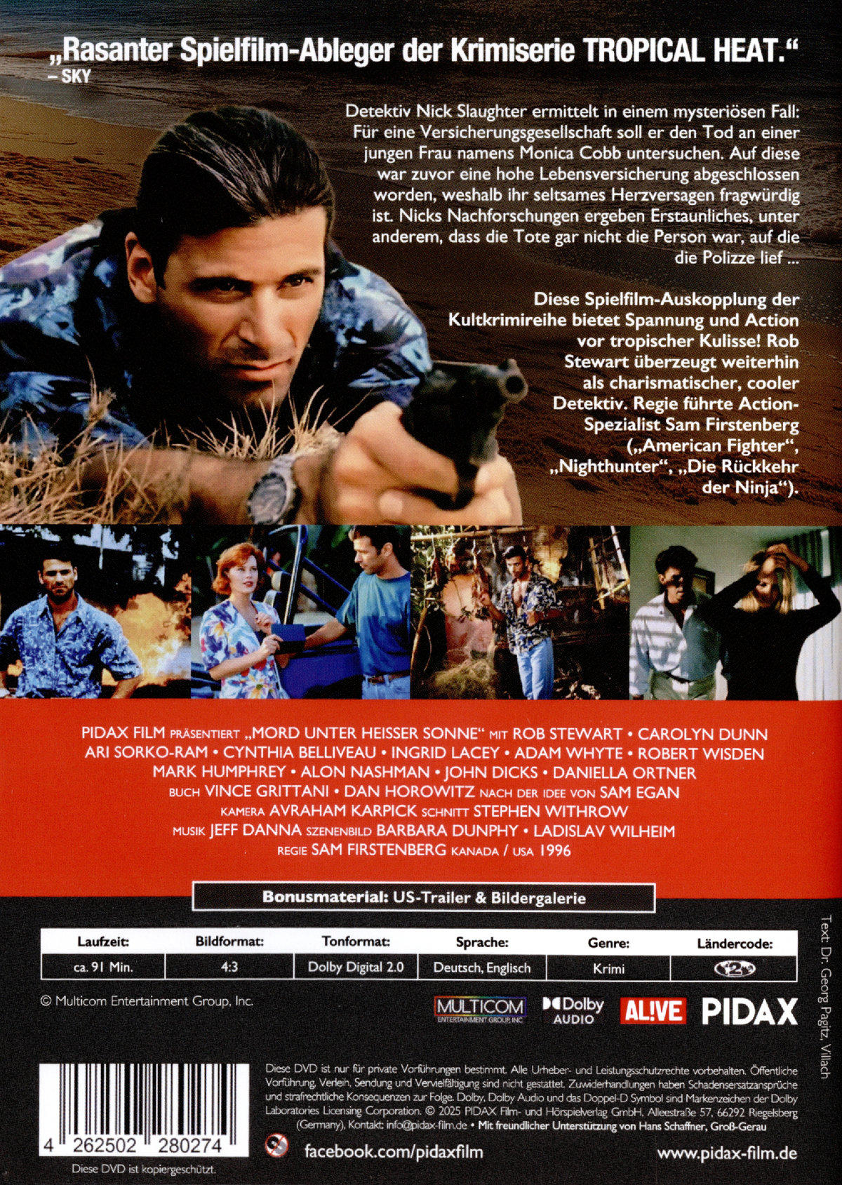 Tropical Heat - Der Film: Mord unter heißer Sonne / Spielfilm-Ableger der Kultkrimireihe (Pidax Film-Klassiker)  (DVD)