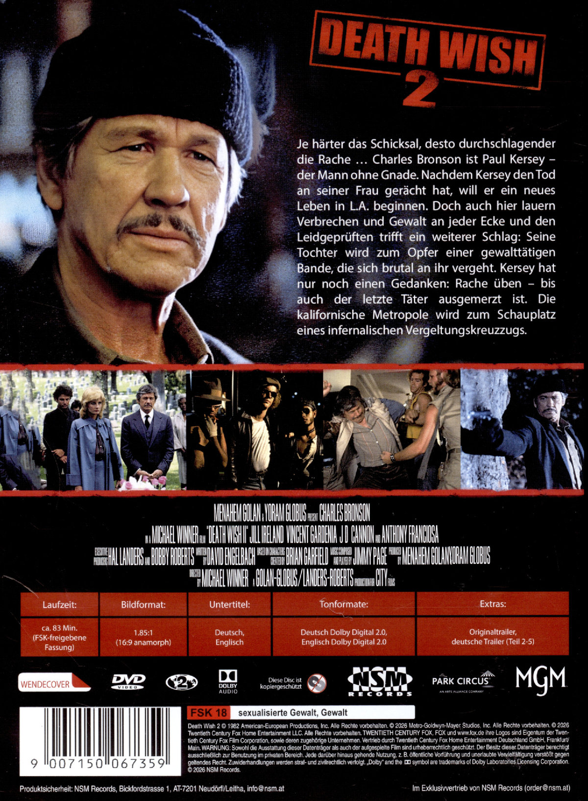 Death Wish 2 - Der Mann ohne Gnade - Gekürzte Fassung  (DVD)