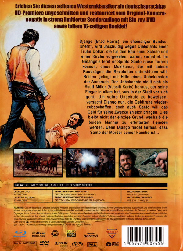 Django - Er säte den Tod - Uncut Mediabook Edition (DVD+blu-ray)