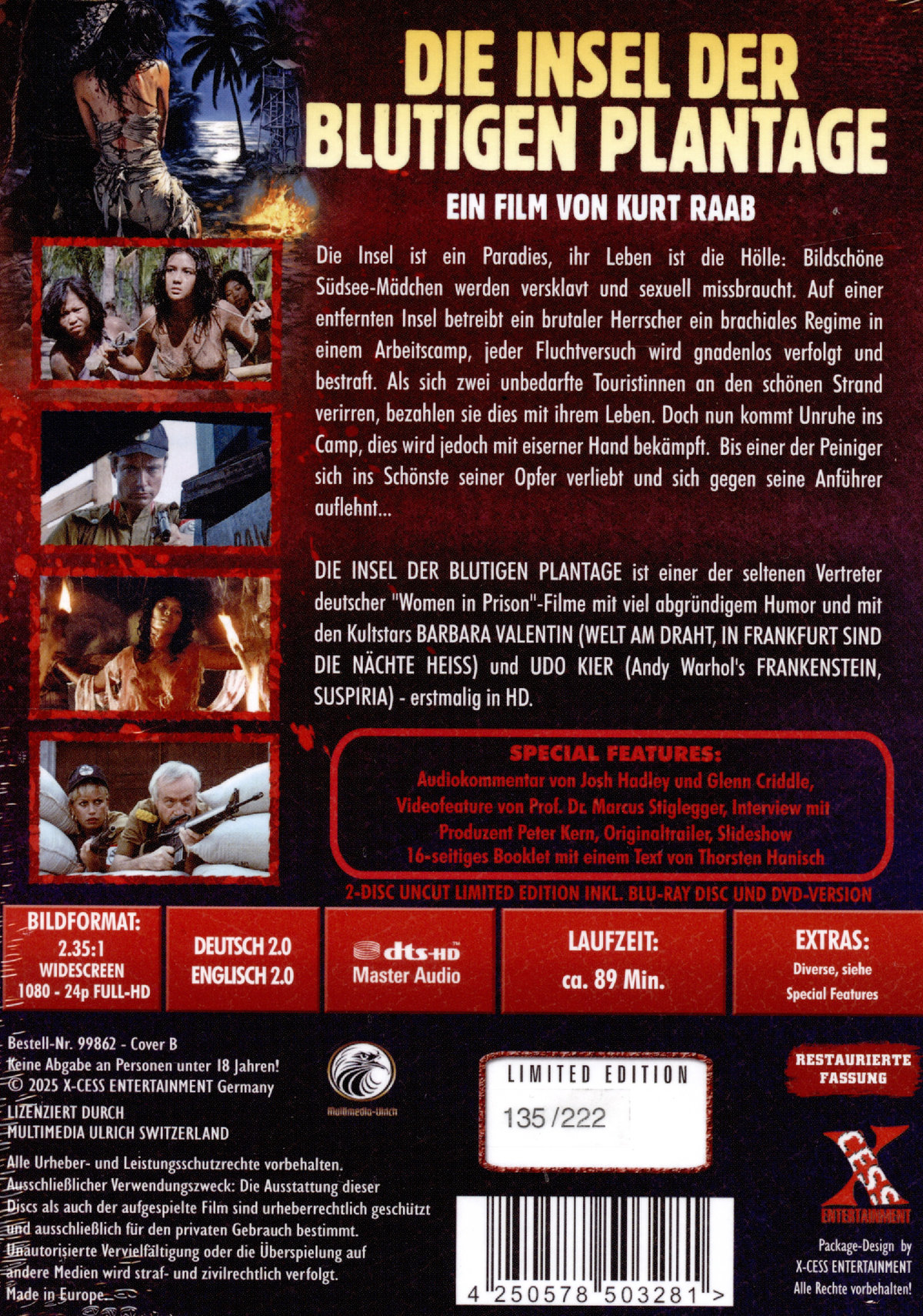 Die Insel der blutigen Plantage - Uncut Mediabook Edition  (DVD+blu-ray) (B) Die Insel der blutigen Plantage - Uncut Mediabook Edition  (DVD+blu-ray) (B)