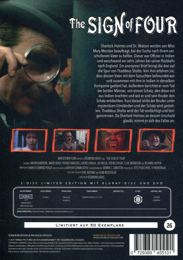 Sherlock Holmes - Das Zeichen der Vier - Uncut Mediabook Edition (DVD+blu-ray)