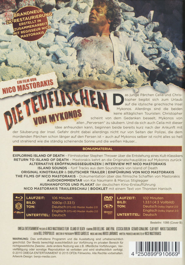 Teuflischen von Mykonos, Die - Uncut Mediabook Edition (DVD+blu-ray) (B)