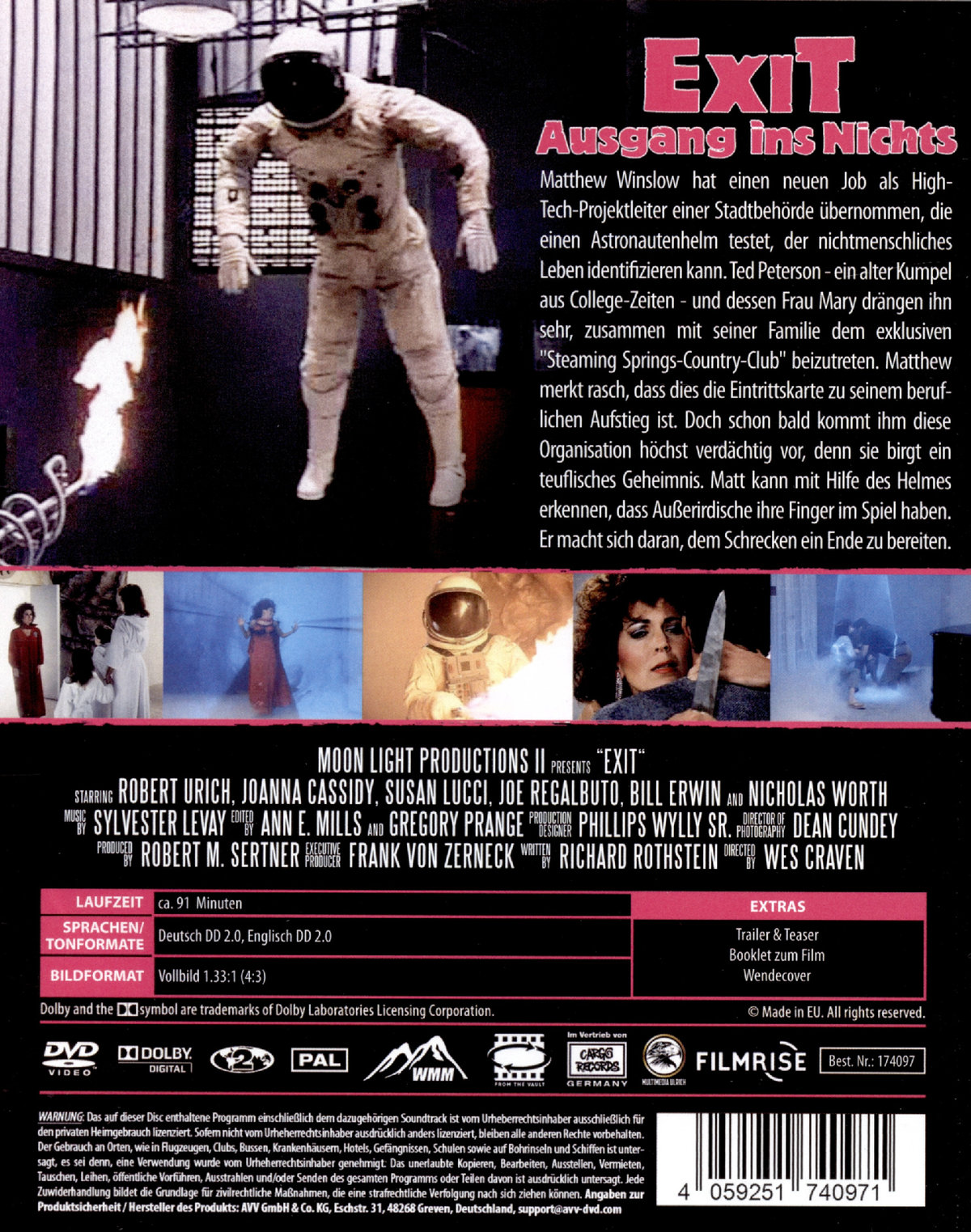 WES CRAVENS EXIT - AUSGANG INS NICHTS - FROM THE VAULT #30  (DVD)