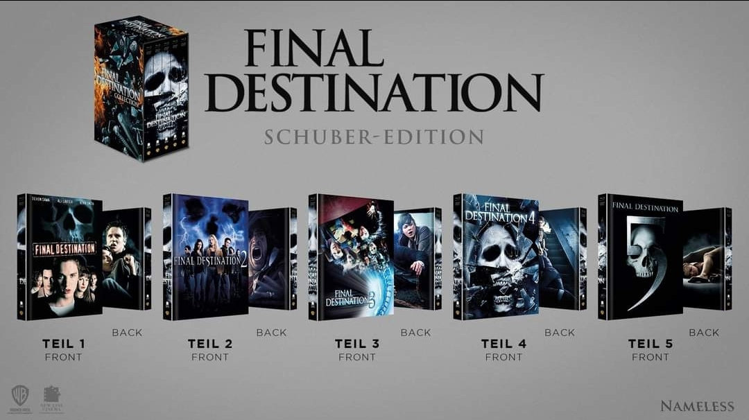 Final Destination 1-5 - Uncut Mediabook Schuber-Edition (DVD+blu-ray)