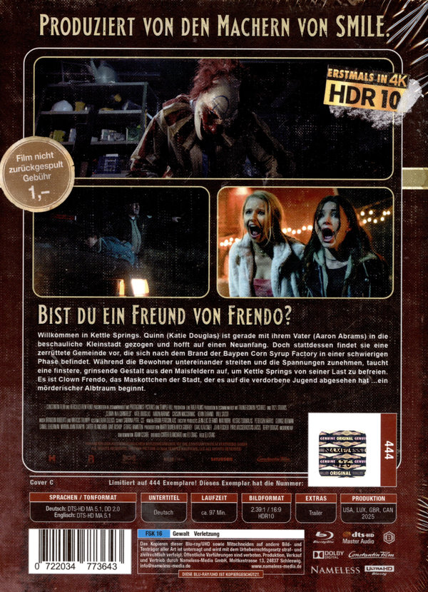 Clown in a Cornfield - Uncut Mediabook Edition  (4K Ultra HD+blu-ray) (C)