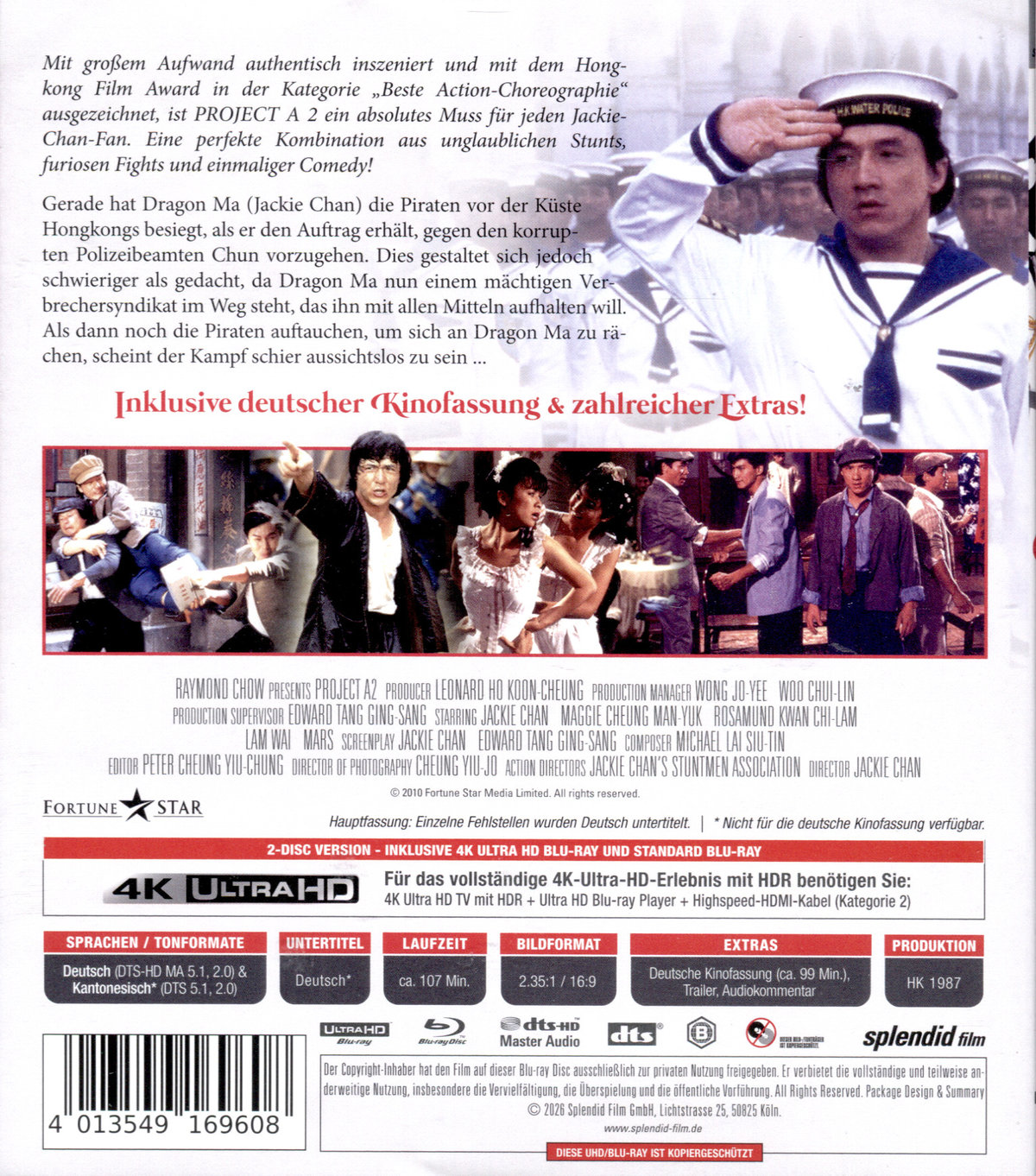 Project A 2 - Legacy Collection LTD. - Limited Edition  (4K Ultra HD) (+ Blu-ray)
