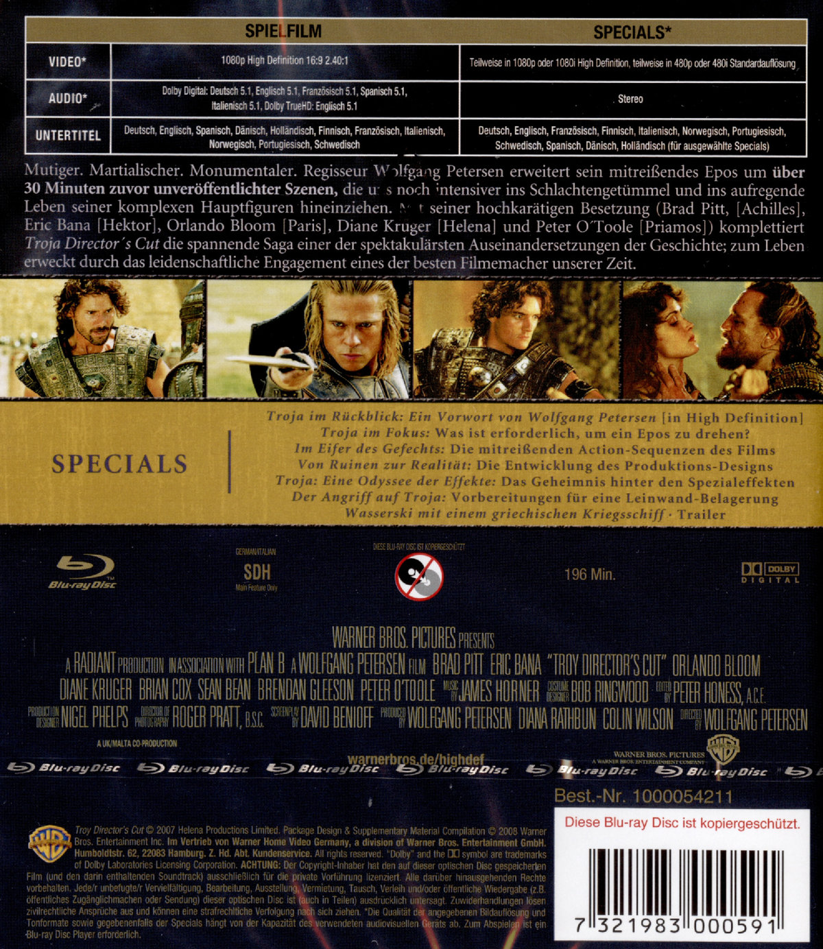 Troja - Directors Cut (blu-ray)