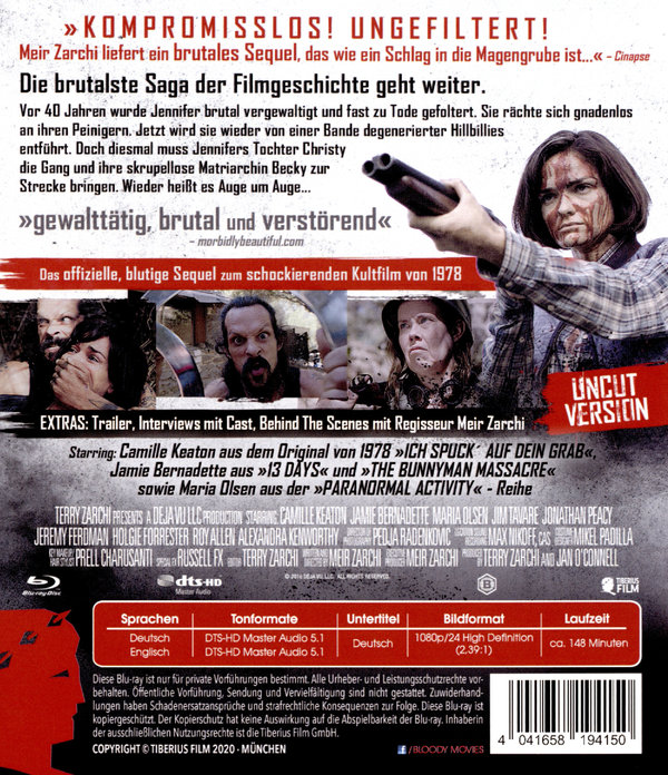 I Spit On Your Grave - Deja Vu - Uncut Edition (blu-ray)