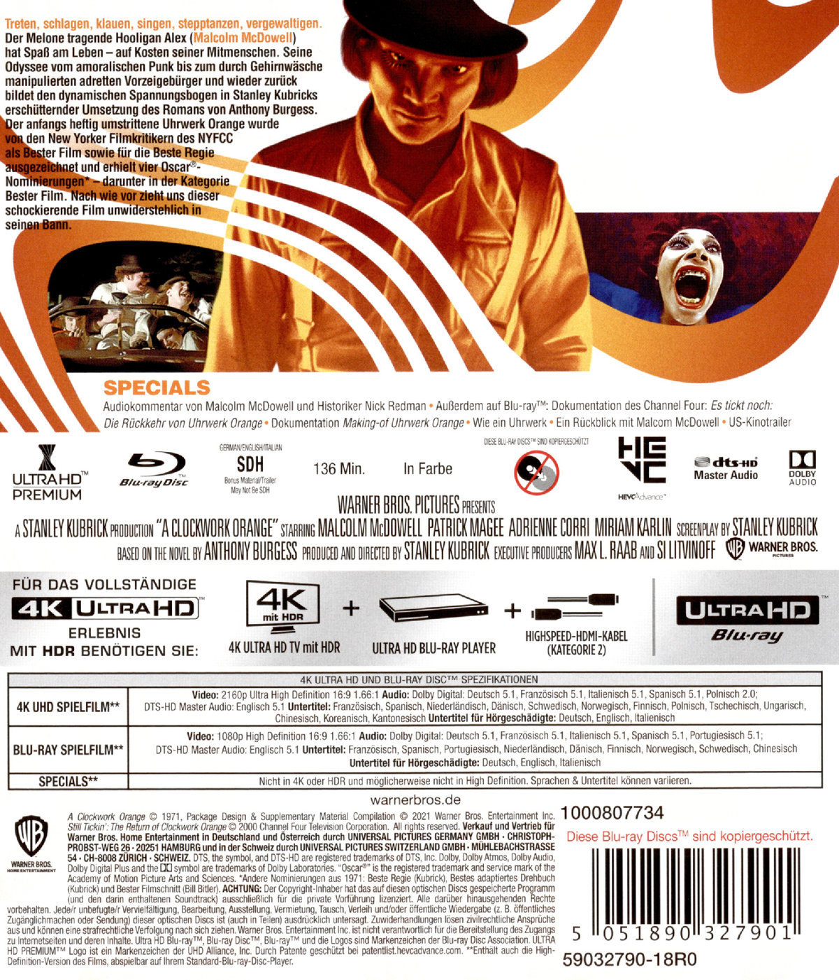 Uhrwerk Orange (4K Ultra HD)