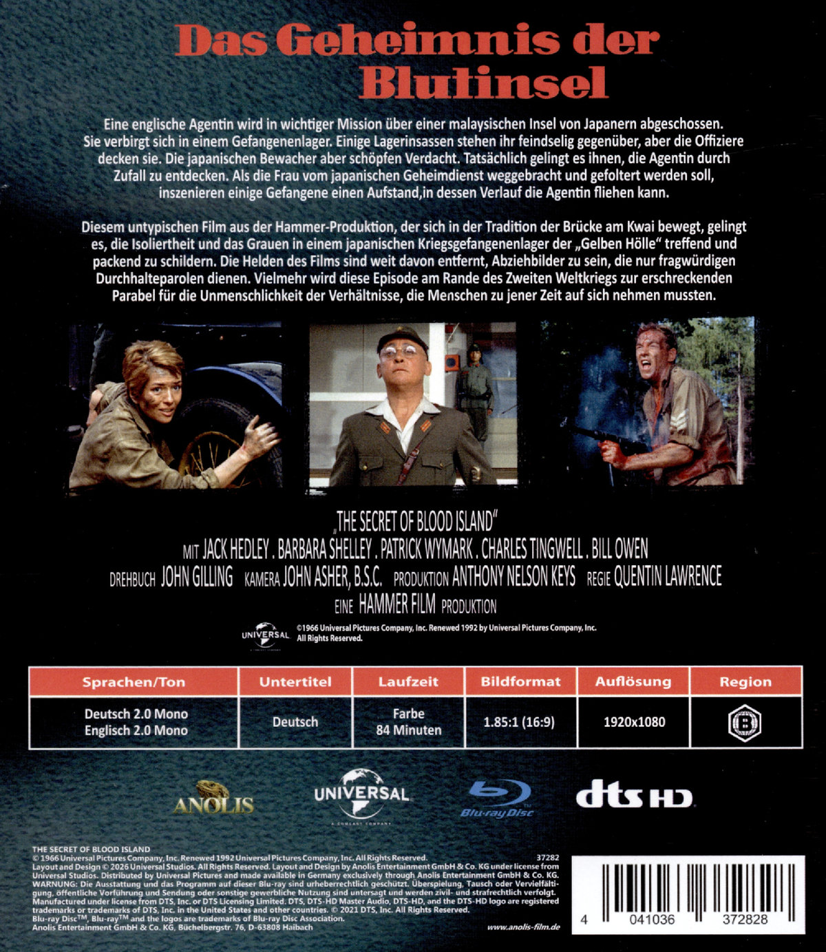 Das Geheimnis der Blutinsel - Limited Edition  - HAMMER EDITION NR. 47  (Blu-ray Disc)