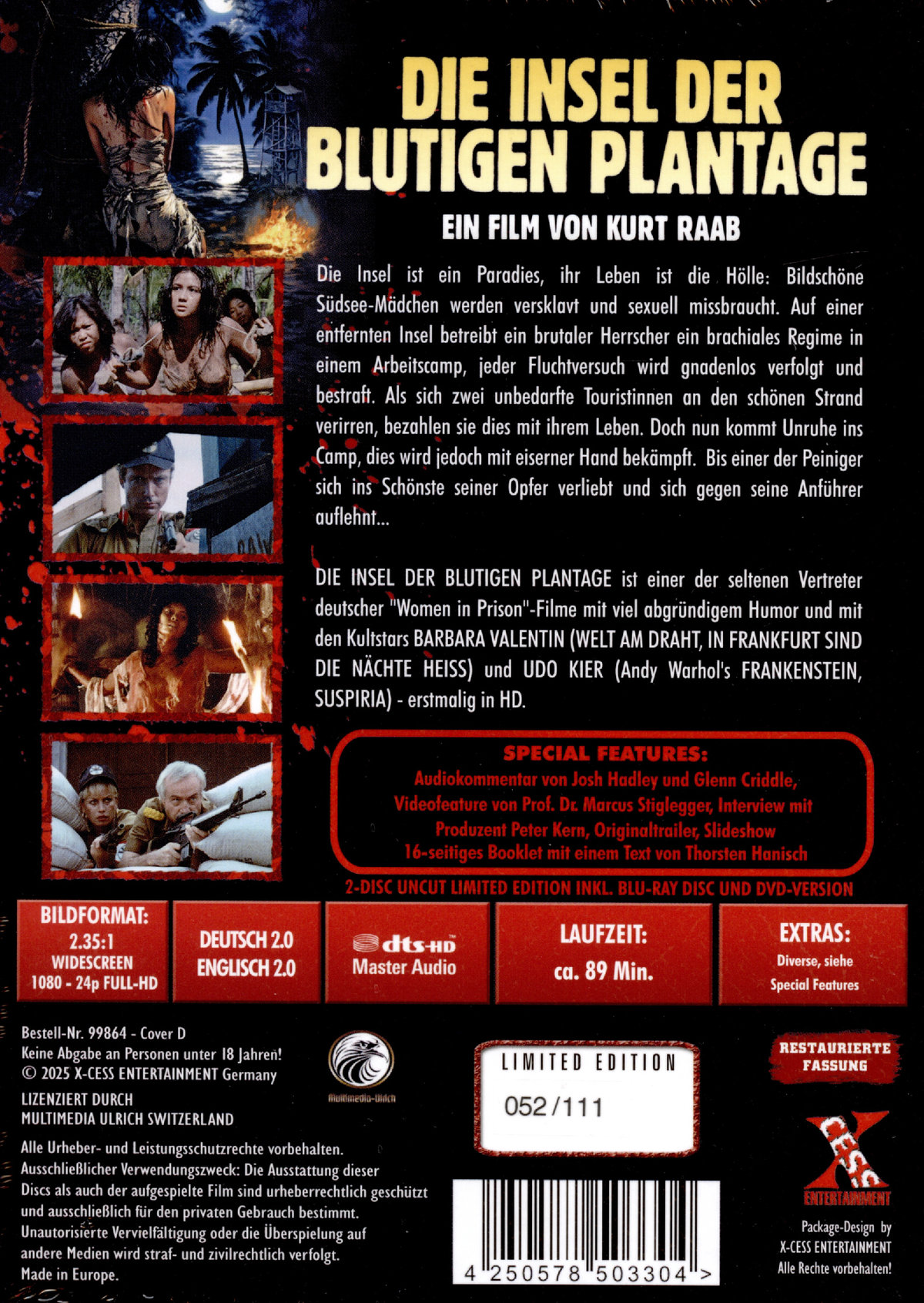 Die Insel der blutigen Plantage - Uncut Mediabook Edition  (DVD+blu-ray) (D)