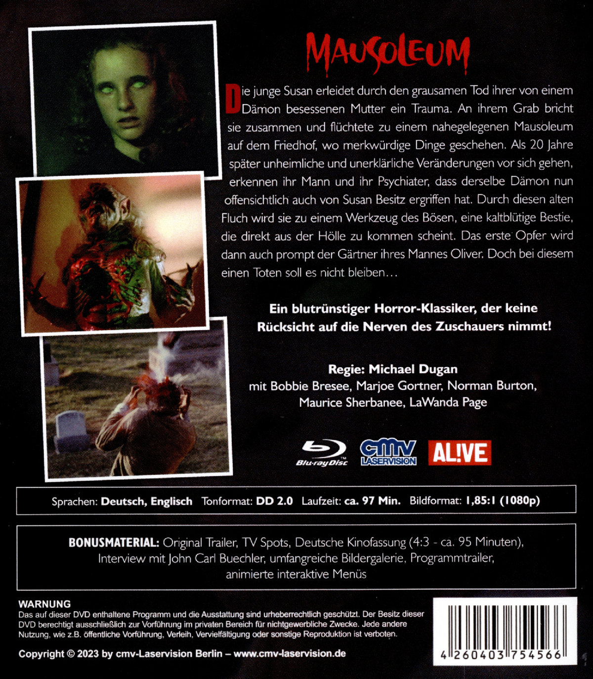 Mausoleum  (Blu-ray Disc)