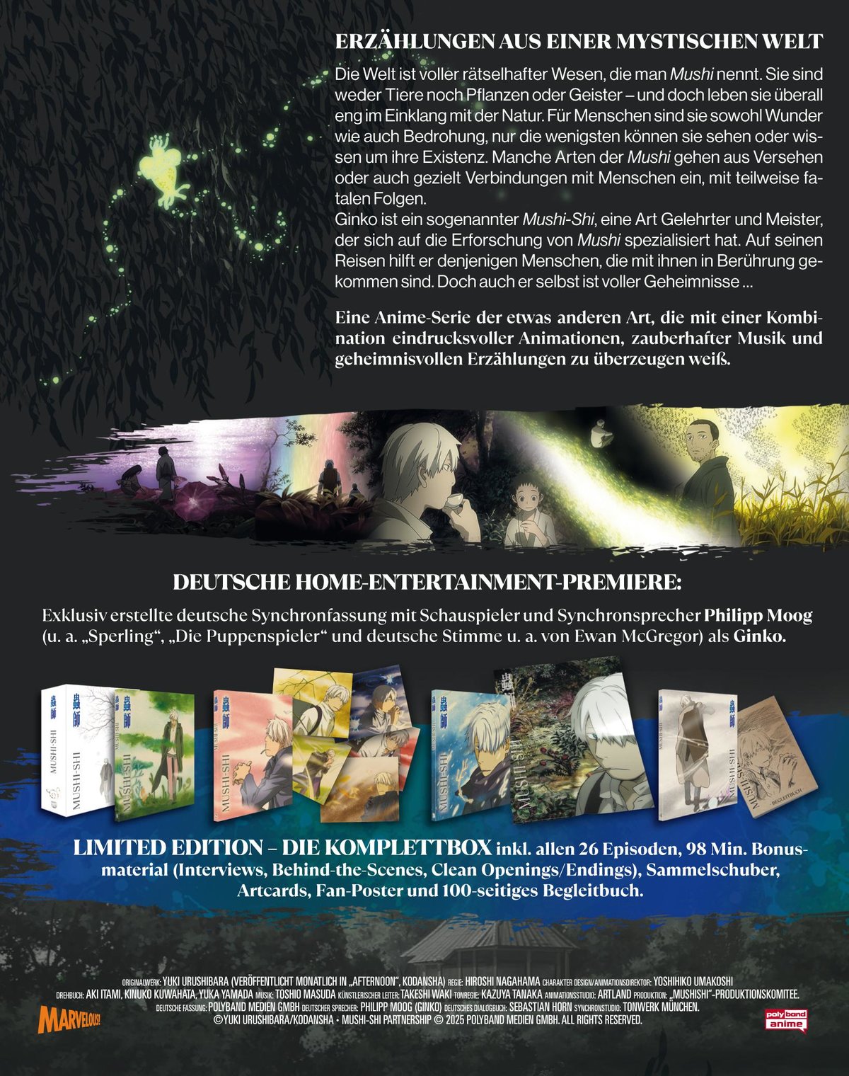 Mushi-Shi - Die komplette erste Staffel LTD. - Mit allen 26 Episoden und Fan-Beigaben! - LImited Edition  [4 BRs]  (Blu-ray Disc)