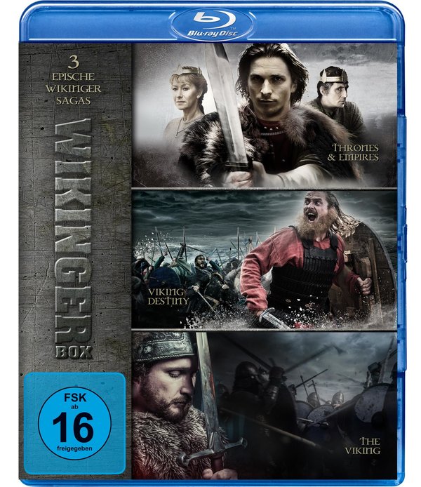 Wikinger Box - Drei epische Wikinger Sagas - Thrones & Empires, Viking Destiny, The Viking  [3 BRs]  (Blu-ray Disc)
