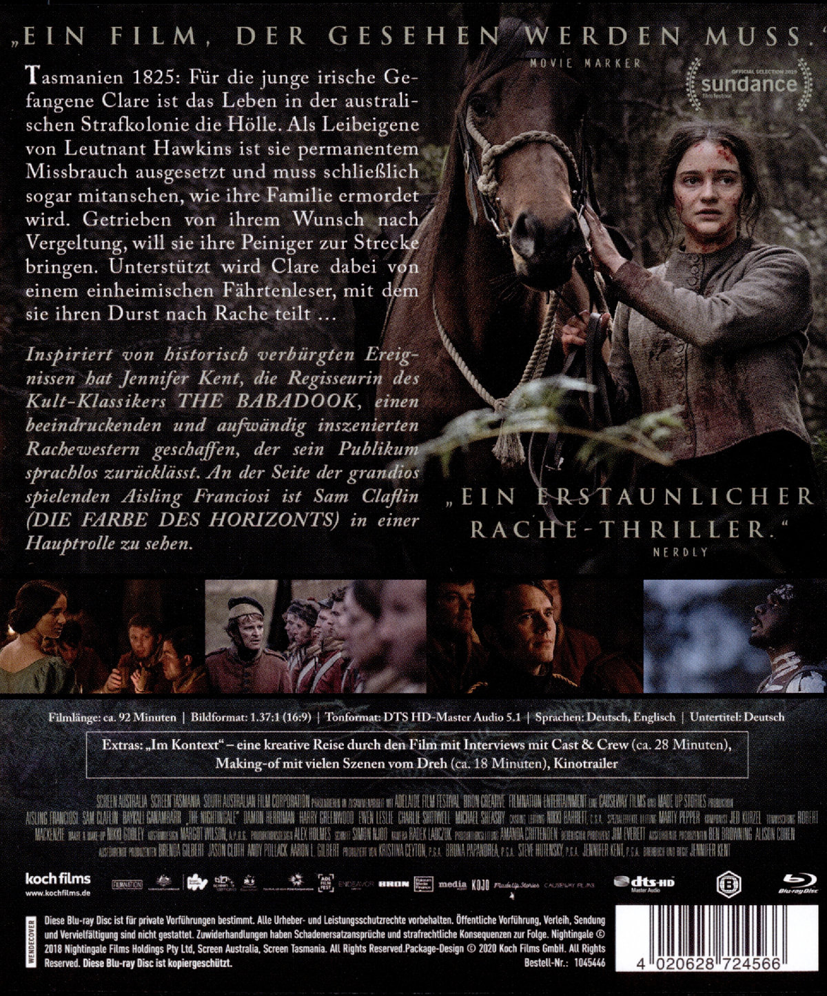 Nightingale, The - Schrei nach Rache - Uncut Edition (blu-ray)